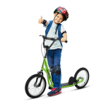 Vaikų paspirtukas Paspirtukas Miesto paspirtukas Kickscooter Paspirtukas Vaikų paspirtukas su pneumatinėmis padangomis ir rankiniu stabdžiu Paspirtukas Vaikams nuo 5 metų 16 colių Žalias 139 x 58 x 90-96 cm