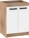Virtuvės apatinė spintelė Meblocross Rodos ROD-05 S60, sonoma &scaron;viesi/balta