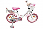 Vaiki&scaron;kas dviratis Volare Unicorn 14", baltas, Wit