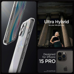 Skaidrus Spigen Crystal Hybrid iPhone 15 Pro