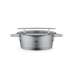 Fissler Phi Collection puodas, 20 cm, 2.3 L, pilkas