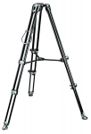Vaizdo trikojis Manfrotto MVT502AM aliumininis teleskopinis dvigubų kojų su 75 mm dubeniu, Juodas