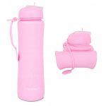 Sulankstomas silikoninis gertuvė Coolpack 600 ml, pastelinė rožinė