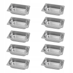 Gn 1/4 Nerūdijančio Plieno Indai 65mm, 10 vnt. Rinkinys