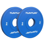 Svaru diskai TUNTURI Platinum frakcionālie diskai, zili, 50 mm, 2 x 2 kg