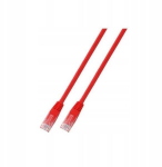 Patchcord Utp kat.5e, 5m, raudonas, Pvc
