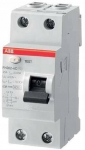 Nuotėkio jungiklis 2p Ac 63a 30ma Fh202 Ac-63/0.03 2cs