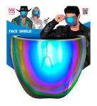 FACE SHIELD MIRROR LENS BLUE-PURPLE