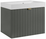 Vonios spintelė su praustuvu, žalia HARMO 60 x 45 x 51 cm