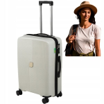 Vidutinio dydžio kelioninis lagaminas Wowbag 7918 M 70L White