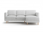 L formos mink&scaron;tas kampas Micadoni Home Eden, Light Grey Melange