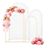 Stovas Arkinis foninis stovas, 2 vnt. rinkinys, 220x120 cm, 180x80 cm, auksinis, metalas