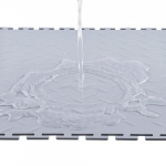 Garažo grindų plytelės, 51.3x51.3x0.5 cm, sidabrinės, PVC