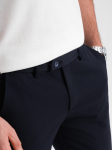 Vyri&scaron;kos klasikinio kirpimo eleganti&scaron;kos chino kelnės - tamsiai mėlynos