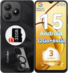 Telefonas Blackview WAVE 9C 6.56" 12GB+64GB 13MP+8MP 5000mAh Android 15 Face ID - Juoda