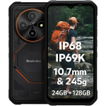 Telefonas Blackview Fort 2 6.56" 24GB+128GB 5000mAh 16MP AI Android 15 NFC Dual SIM GPS - Juoda