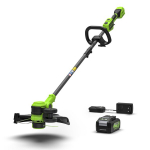 Akumuliatorinis trimeris Greenworks ST24L413-01, 24 V, su akumuliatoriumi ir krovikliu