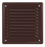 Vents Ventika metalinė ventiliacijos grotelė 25x25 su tinkleliu, ruda