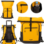 WINGS ROOK sportinė ir kelionių rankinė 36L su atskiru batų skyriumi vandeniui atspari medžiaga ir patogia petne&scaron;a medžiaga ir patogia petne&scaron;a