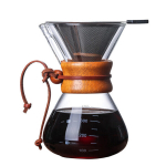 Pilstomo kavos virimo puodas su filtru V60, 400 ml, 1 vnt.