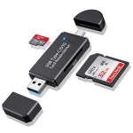 Kortelių skaitytuvas, USB 3.0 / Type-C, OTG