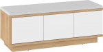 Hybrid HYB-02 3D suoliukas &ndash; batų spintelė ąžuolas Cremona / baltas blizgesys / Eco ruda