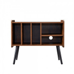 Patefono stovas, 80.3x39.6x67.8 cm, ruda, mediena