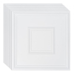 Lubų plytelės, 61x61 cm, balta, PVC