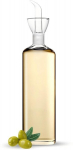 Stiklinis butelis aliejui, borosilikatinio stiklo, 17 oz, nesipila, lengvas valymas