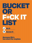 Bucket or F*ck It List: Do It or Screw It, Bucket or F*ck It List: Do It or Screw It