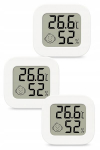 Skaitmeninis termometras su higrometru, LCD, 3 vnt., Skaitmeninis termometras su higrometru, LCD, 3 vnt.