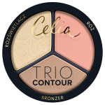 Skaistalų &bdquo;Celia Trio Contour 02&ldquo; bronzantas + skaistalai + pary&scaron;kintuvas