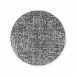 Elle Decoration Brilliance apvalus kilimas sidabro pilka 200x200
