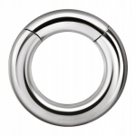 Sidabrinis Clicker žiedas i&scaron; chirurginio plieno 2,0/10 mm