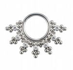 Titano Clicker žiedas "septum Daith" 1.2/8 mm