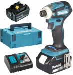 Makita Dtd172rtj smūginis suktuvas 18v 180nm Bldc + 2x5ah