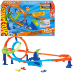 Trasų rinkinys Hot Wheels triukų trasos JHK73 dvigubos kilpos turbo triukų i&scaron;&scaron;ūkis