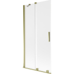 Vonios sienelė Mexen Velar, 90 x 150 cm, Gold/matinis stiklas