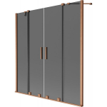 Vonios sienelė Mexen Velar Duo, 140 x 150 cm, Brushed copper/Graphite