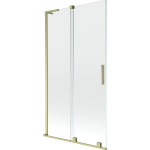 Vonios sienelė Mexen Velar L, 100 x 150 cm, Brushed gold/Transparent