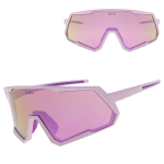 Gog Tove E608-3 Sportiniai Saulės Akiniai Su Veidrodiniais Lę&scaron;iais, Uv400, Kat.3, Matiniai &Scaron;viesiai Violetiniai