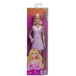Lėlė Barbie Fashionistas #243 JJN56 &scaron;viesūs plaukai + rožinis rankos gipsas + languotas aprangos komplektas