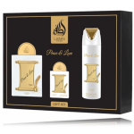 Dovanų rinkinys Lattafa Pride Peace & Love unisex 100 ml EDP + 20 ml EDP + 200 ml dezodorantas