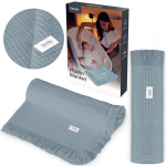 Muslino pledas Lionelo Muslin Blanket Stone Blue
