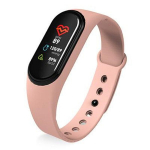 I&scaron;manusis laikrodis I&scaron;manioji apyrankė M8, Bluetooth, žingsnių skaitiklis, rožinė