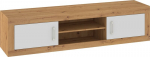TV stovas Meblocross Verin VRN-05 180 cm ąžuolas Artisan/balta, 2 durys, prakti&scaron;kas dizainas