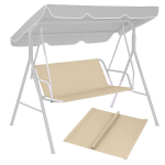 Seat Cushion for Garden Swing 127x100 cm Beige MultiGarden