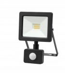 Led prožektorius su judesio davikliu 10w, 900lm, &scaron;alta balta, juodas