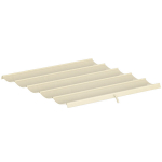 Pergolos pakaitinis stogelis 250x255 cm kreminės baltos spalvos, poliesteris