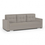 Sofa-lova Foller 3-vietė 215 cm smėlio spalvos audinys su daiktų laikymo vieta